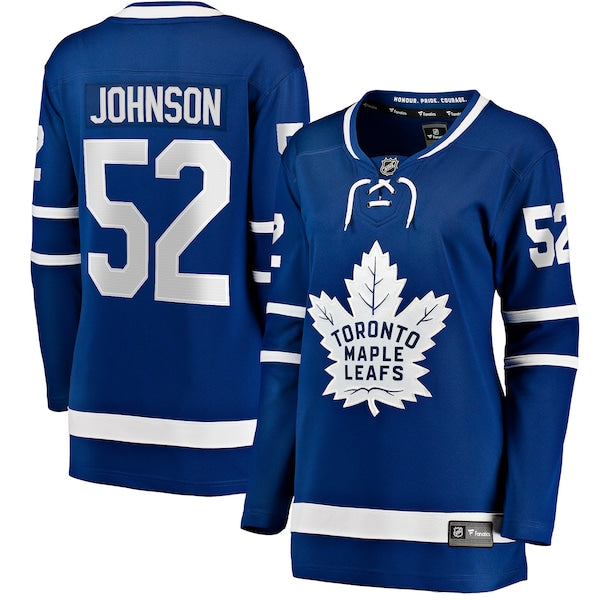 Reese Johnson Toronto Maple Leafs Women's Home Breakaway Player Jersey - Blue
