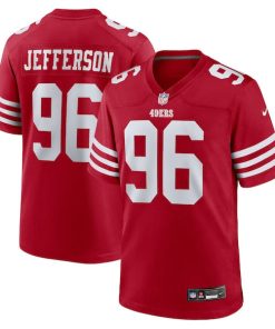 Jordan Jefferson San Francisco 49ers Nike Team Game Jersey -  Scarlet
