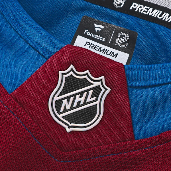 Nathan MacKinnon Colorado Avalanche Home Premium Jersey - Burgundy/White/Navy - Image 7