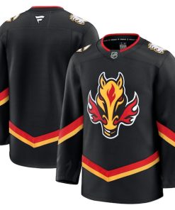 Calgary Flames  Alternate Premium Jersey - Black/Red/White