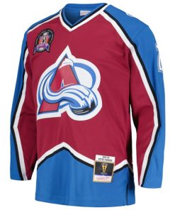 Alternative view of Peter Forsberg Colorado Avalanche  1995/96 Blue Line Player Jersey - Burgundy