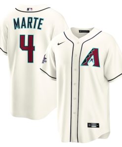 Ketel Marte Arizona Diamondbacks Nike 2025 MLB All-Star Game Home Replica Player Jersey - Cream