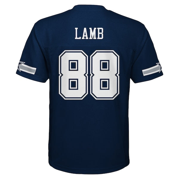 CeeDee Lamb Dallas Cowboys Youth Replica Player Jersey - Navy - Image 3