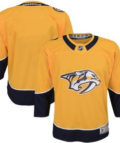 Nashville Predators Youth Home Premier Blank Jersey - Yellow