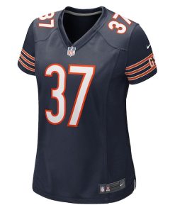 Alternative view of Elijah Hicks Chicago Bears Nike Women's Game Player Jersey - Navy