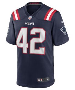 Alternative view of J.J. Taylor New England Patriots Nike Team Game Jersey - Navy