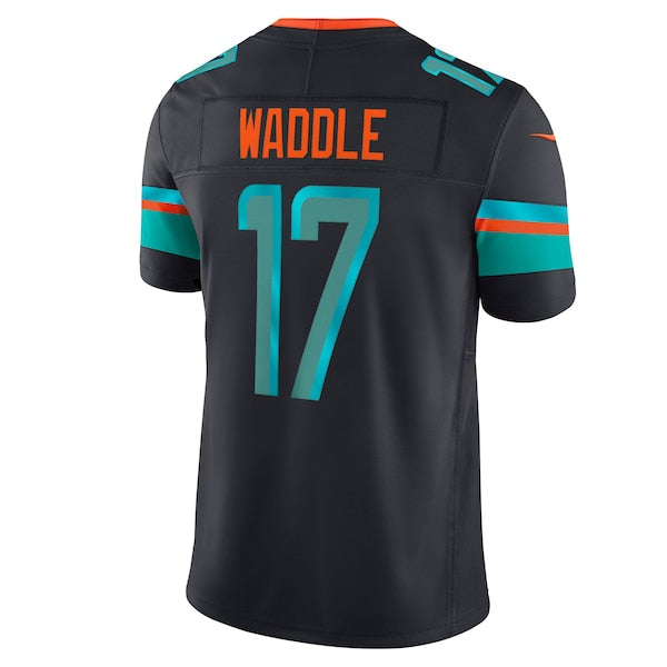 Jaylen Waddle Miami Dolphins Nike 2025 Rivalries Collection Limited Jersey - Pitch Blue - Image 3