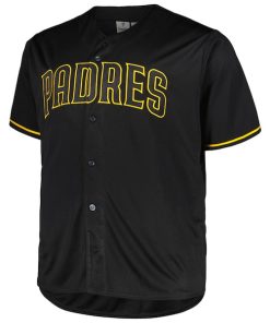 Alternative view of San Diego Padres Profile Big & Tall Blackout Replica Jersey