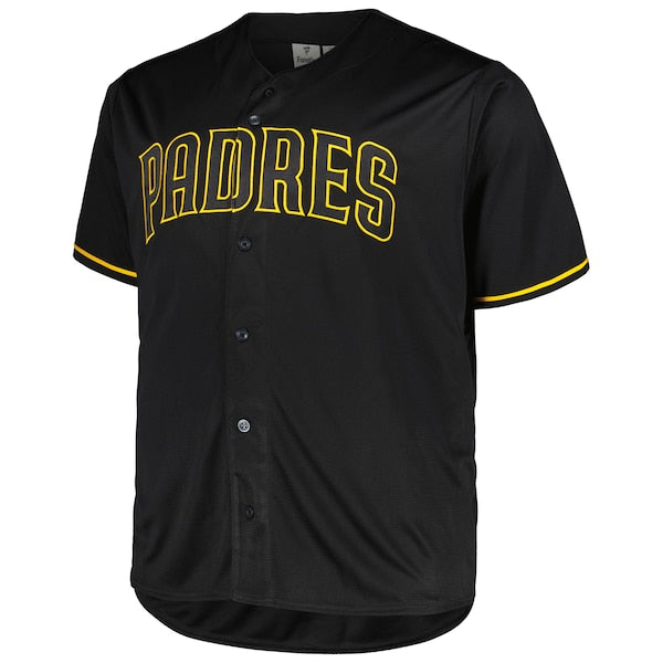 San Diego Padres Profile Big & Tall Blackout Replica Jersey - Image 2