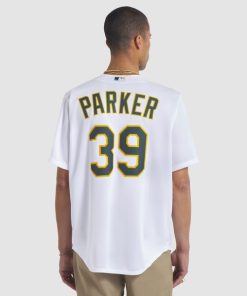 Alternative view of Dave Parker Athletics Nike 2025 Baseball Hall of Fame Name & Number Retired Replica Jersey - White