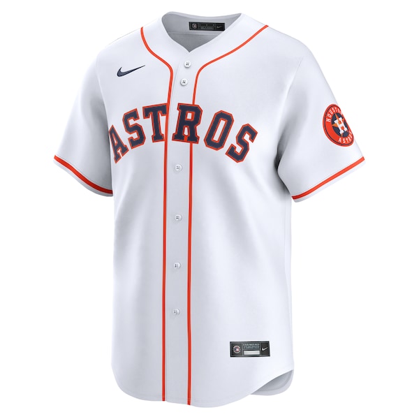 Houston Astros Nike Home Limited Jersey - White - Image 2