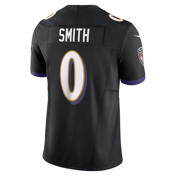 Roquan Smith Baltimore Ravens Nike Alternate Vapor F.U.S.E. Limited Jersey - Black/Purple - Image 4