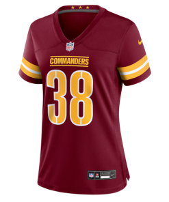 Alternative view of Chase Edmonds Washington Commanders Nike Women's Team Game Jersey -  Burgundy