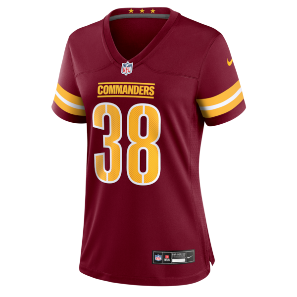 Chase Edmonds Washington Commanders Nike Women's Team Game Jersey - Burgundy - Image 2