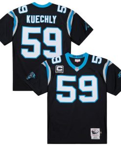 Luke Kuechly Carolina Panthers  2013 Authentic Throwback Retired Player Jersey - Black