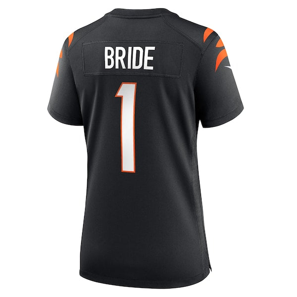 Number 1 Bride Cincinnati Bengals Nike Women's Game Jersey - Black - Image 3