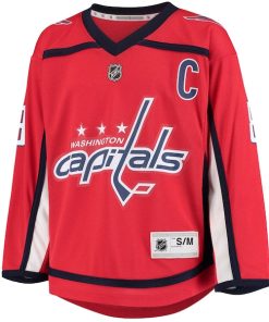 Alternative view of Alexander Ovechkin Washington Capitals Youth Home Replica Player Jersey - Red