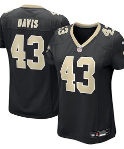 Michael Davis New Orleans Saints Nike Women's Team Game Jersey -  Black
