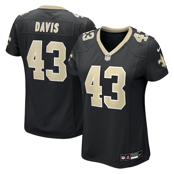Michael Davis New Orleans Saints Nike Women's Team Game Jersey - Black