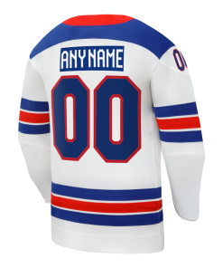 Alternative view of USA Hockey Nike White 2026 Away Replica Custom Jersey