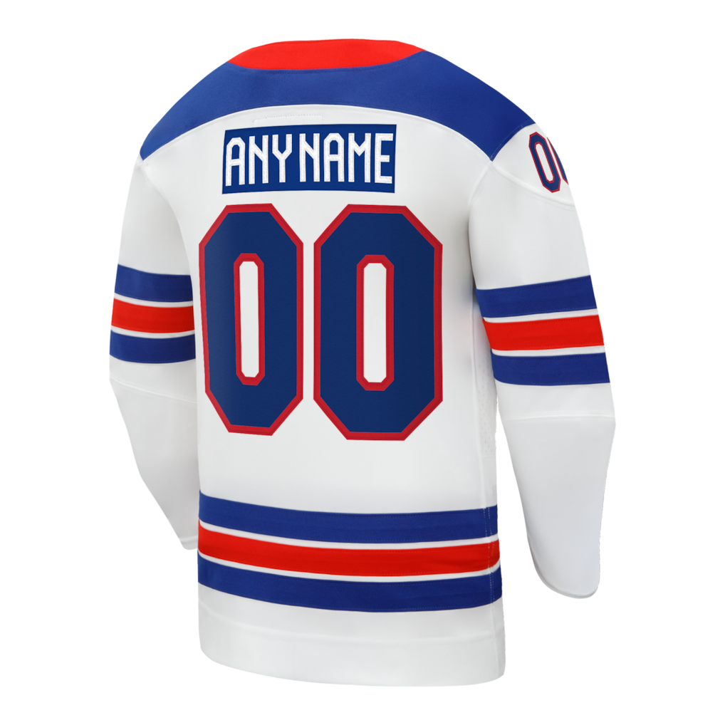 USA Hockey Nike White 2026 Away Replica Custom Jersey - Image 2
