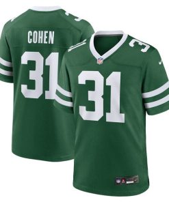 Alternative view of Tarik Cohen New York Jets Nike Team Game Jersey - Legacy Green
