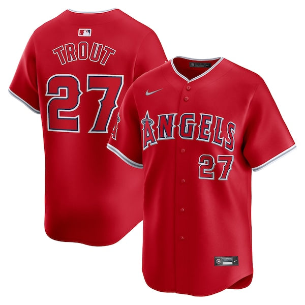 Mike Trout Los Angeles Angels Nike Alternate Limited Player Jersey?ยจC Red