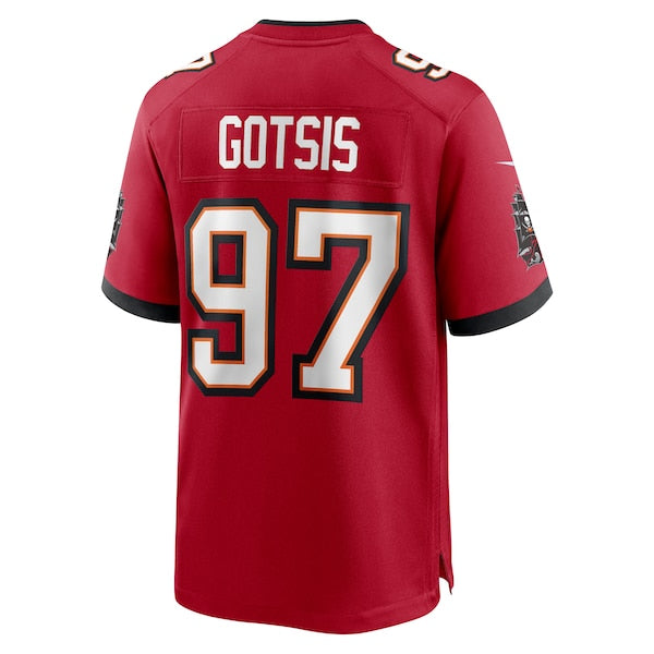 Adam Gotsis Tampa Bay Buccaneers Nike Team Game Jersey - Red - Image 3