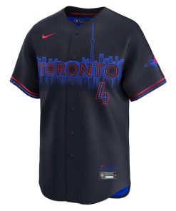 Alternative view of George Springer Toronto Blue Jays Nike 2024 City Connect Limited Player Jersey - Black