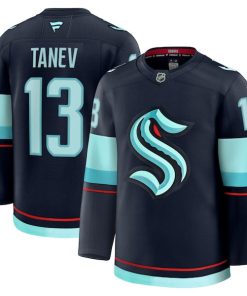 Brandon Tanev Seattle Kraken  Home Premium Jersey - Deep Sea Blue