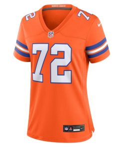 Alternative view of Garrett Bolles Denver Broncos Nike Women's Mile High Collection 1977 Throwback Player Game Jersey - Orange