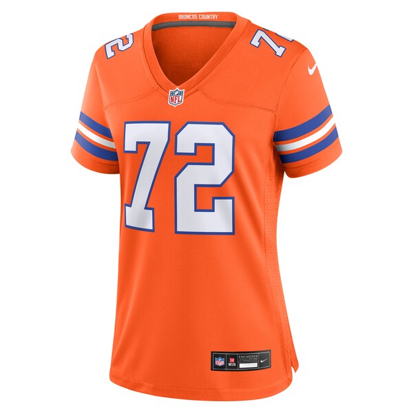 Garrett Bolles Denver Broncos Nike Women's Mile High Collection 1977 Throwback Player Game Jersey - Orange - Image 2