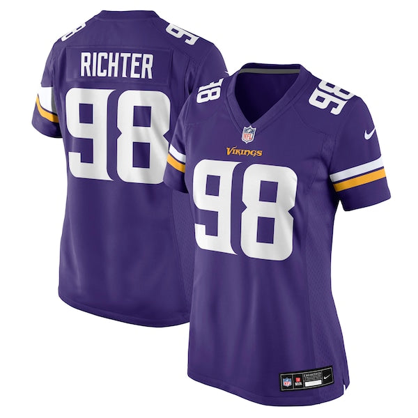 Bo Richter Minnesota Vikings Nike Women's Team Game Jersey - Purple