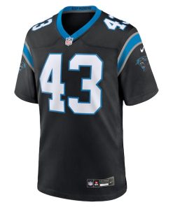 Alternative view of Luiji Vilain Carolina Panthers Nike  Game Jersey -  Black