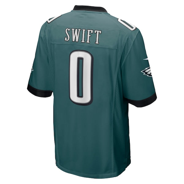 D'Andre Swift Philadelphia Eagles Nike Game Player Jersey - Midnight Green - Image 3
