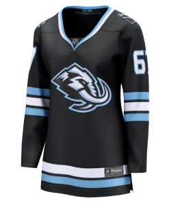 Alternative view of Lawson Crouse Utah Mammoth  Women's Home Breakaway Player Jersey - Black