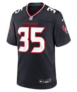 Alternative view of Jake Hansen Houston Texans Nike Team Game Jersey -  Navy