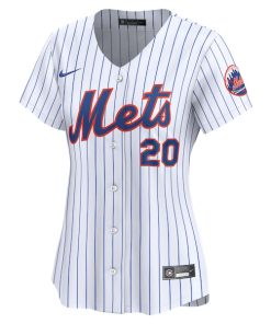Alternative view of Pete Alonso New York Mets Nike Women's Home Limited Player Jersey - White