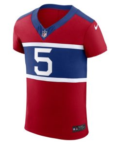Alternative view of Kayvon Thibodeaux New York Giants Nike Alternate Vapor F.U.S.E. Elite Player Jersey - Century Red