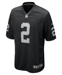 Alternative view of Daniel Carlson Las Vegas Raiders Nike Team Game Jersey -  Black