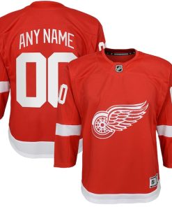 Detroit Red Wings Youth Home Custom Premier Jersey - Red