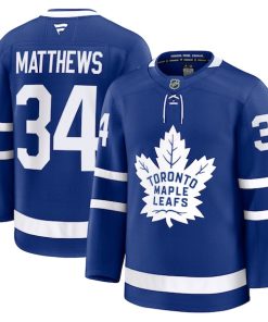 Alternative view of Auston Matthews Toronto Maple Leafs  Home Premium Jersey - Blue/White
