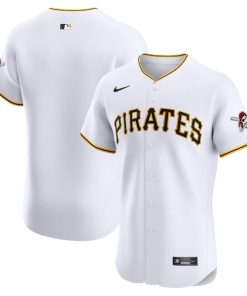 Pittsburgh Pirates Nike Home Elite Jersey - White