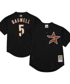 Jeff Bagwell Houston Astros Cooperstown Mesh Batting Practice Jersey - Black
