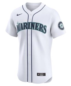 Alternative view of Seattle Mariners Nike Home Elite Jersey - White