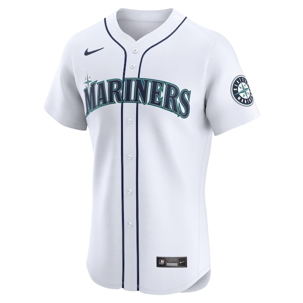 Julio Rodr¨ªguez Seattle Mariners Nike Home Elite Player Jersey - White - Image 3