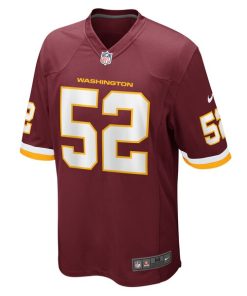 Alternative view of Jamin Davis Washington Football Team Nike Game Jersey - Burgundy