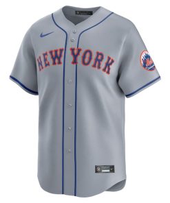 Alternative view of New York Mets Nike Away Limited Jersey - Gray
