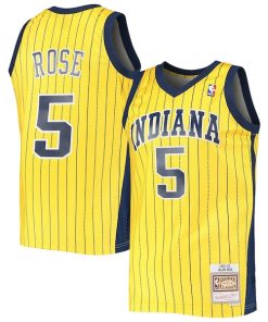 Jalen Rose Indiana Pacers 1999/00 Hardwood Classics Swingman Jersey - Gold