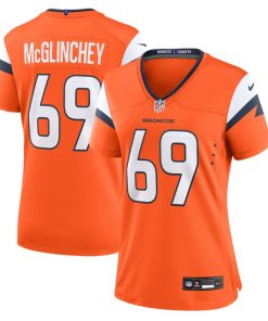 Mike McGlinchey Denver Broncos Nike Women's Team Game Jersey -  Orange
